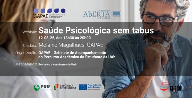 Webinar "Saúde Psicológica sem tabus"